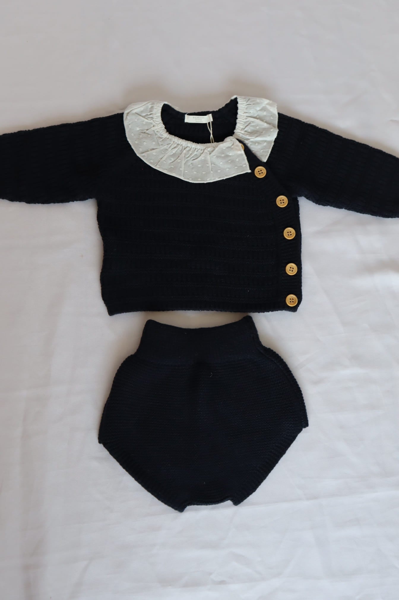 Set tejido con Botones cruzados