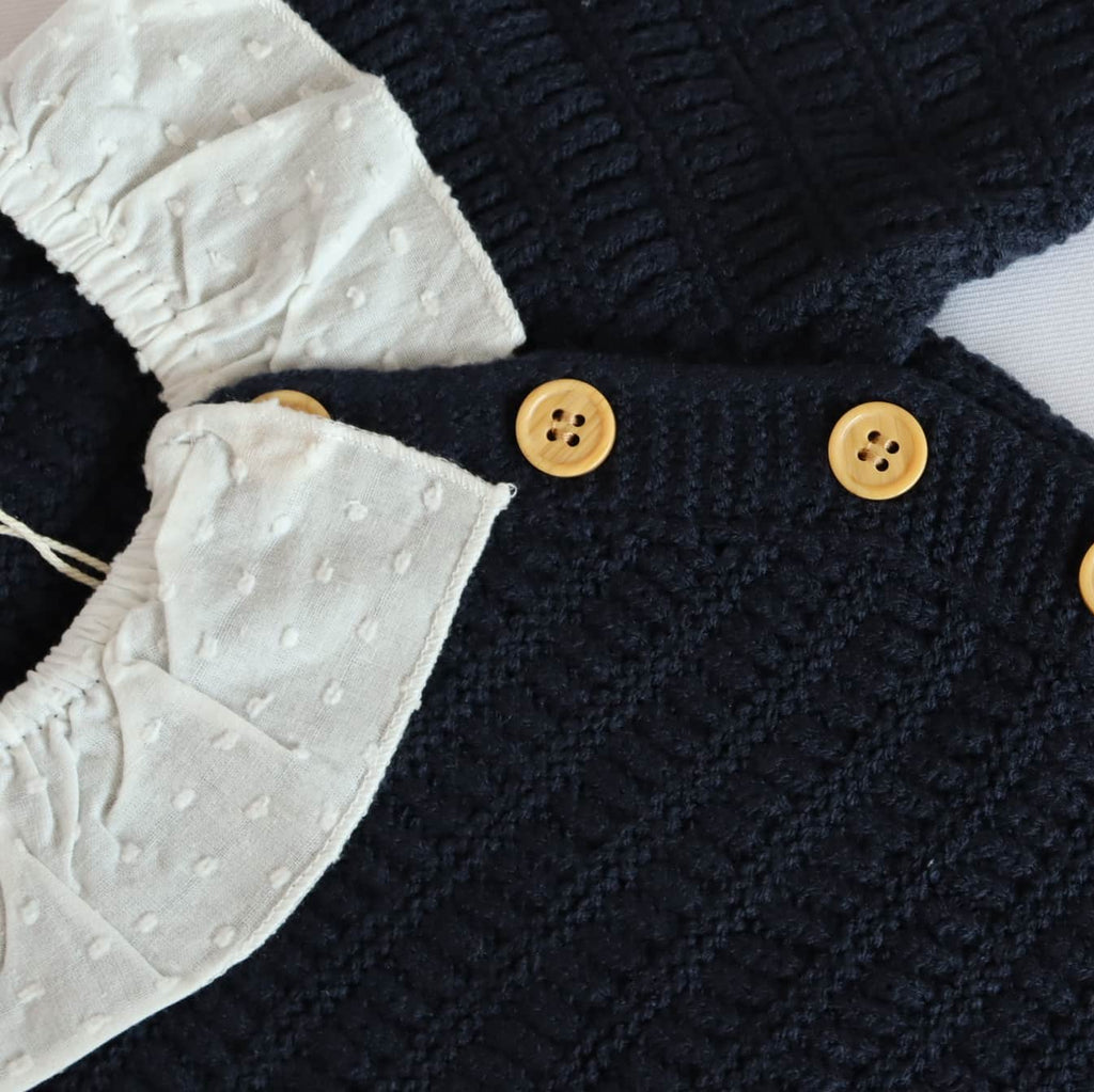 Set tejido con Botones cruzados