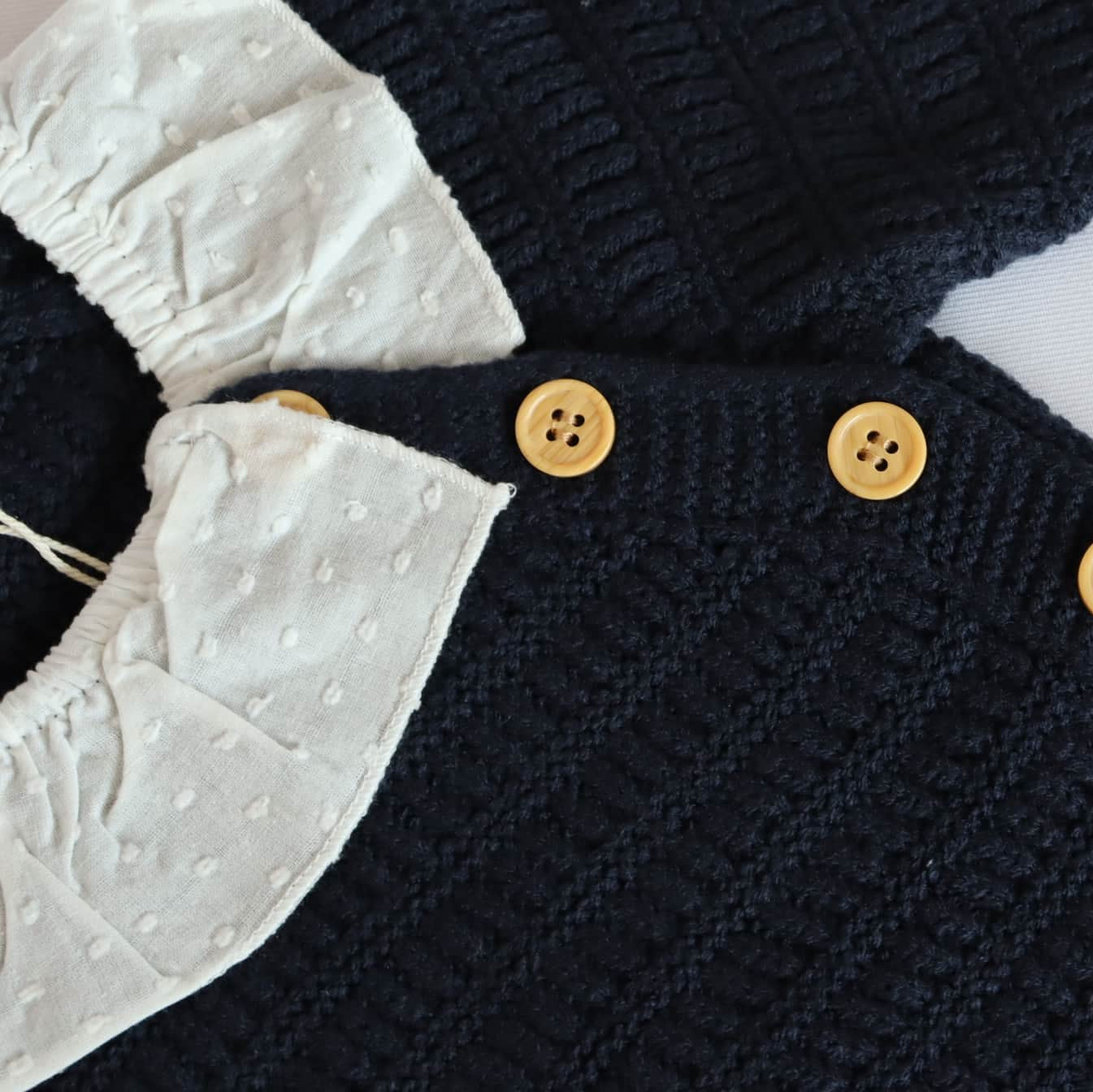 Set tejido con Botones cruzados