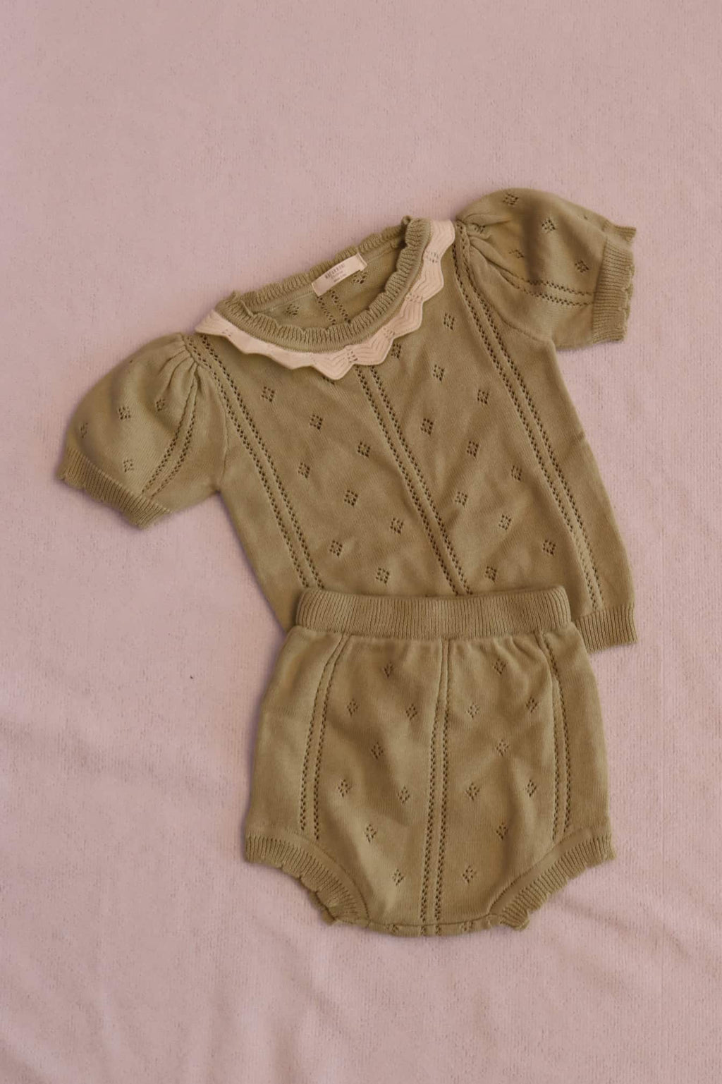 Set de shorts & playerita verde