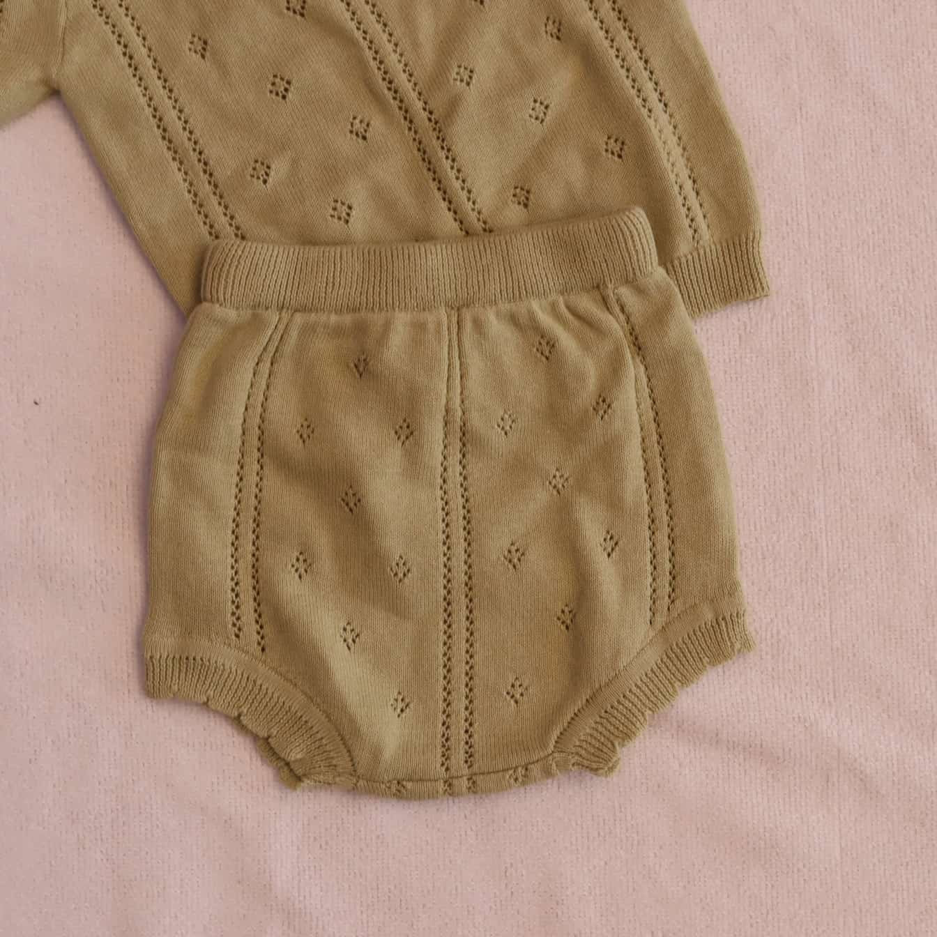 Set de shorts & playerita verde