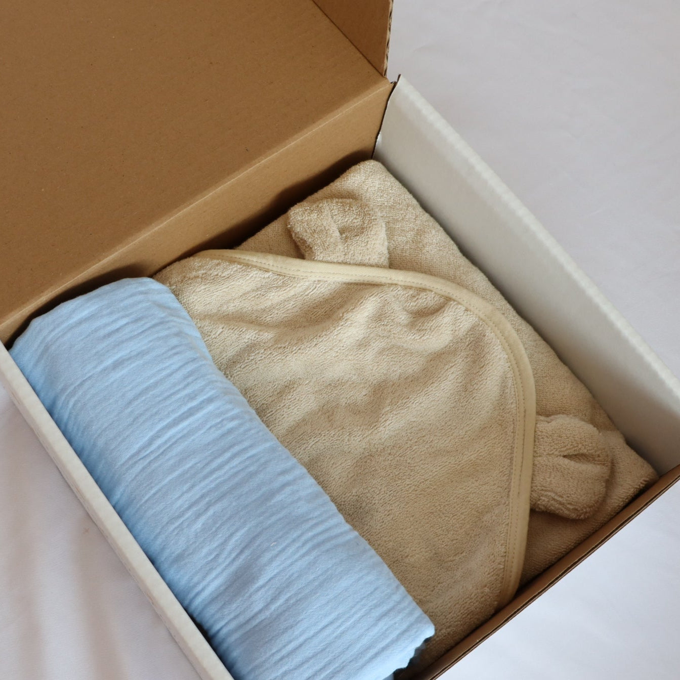 Kit hora del baño toalla + muselina