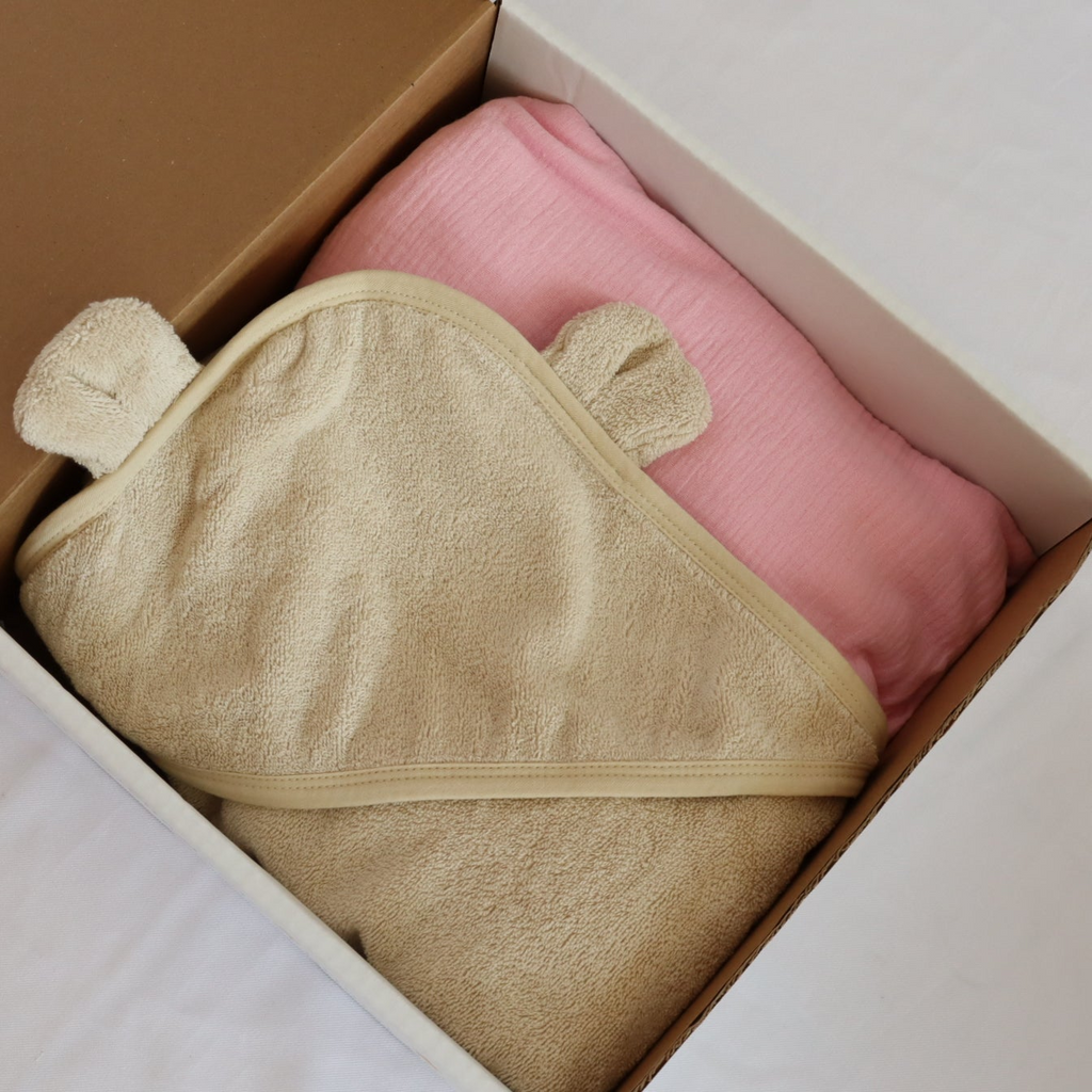 Kit hora del baño toalla + muselina