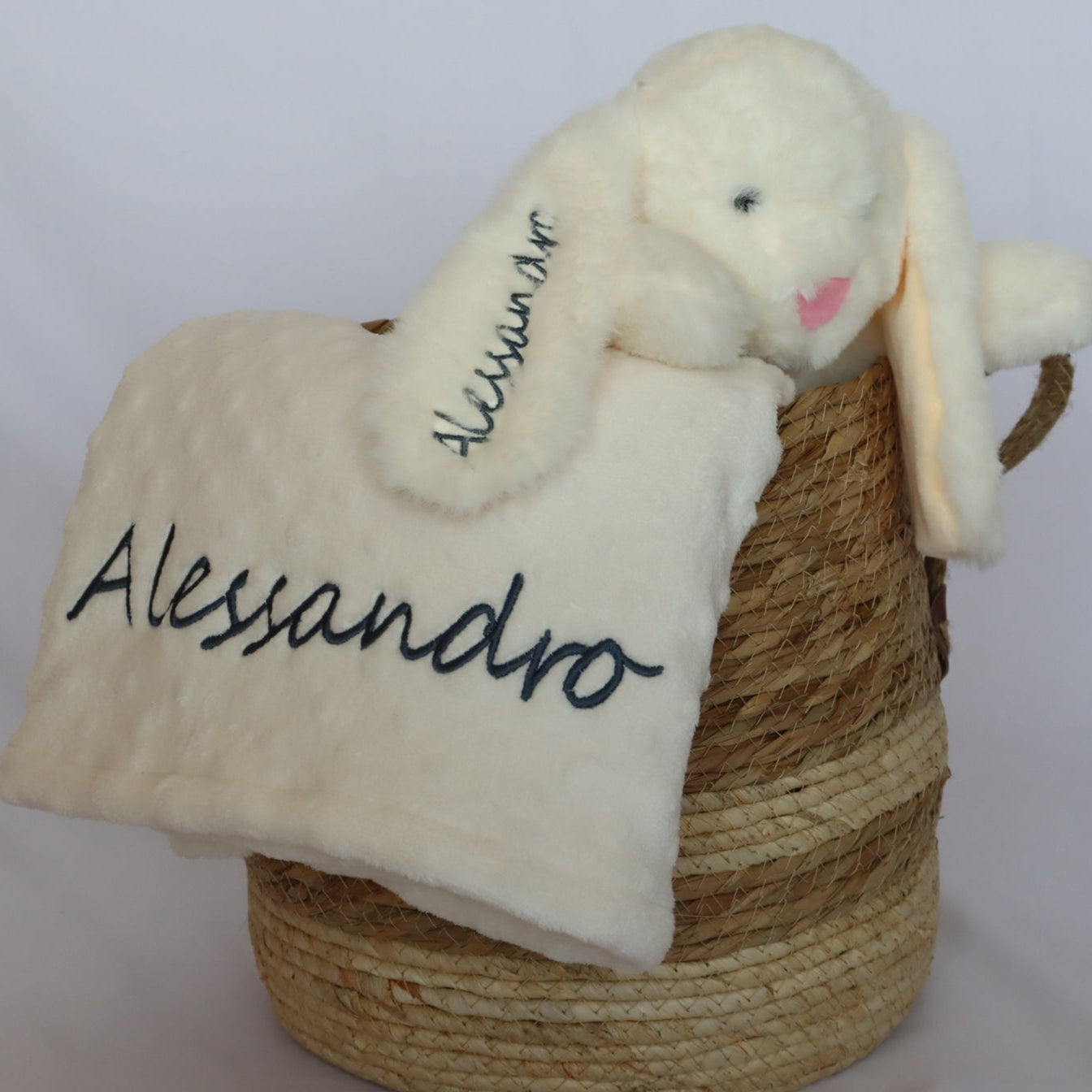 Kit Bienvenida conejo + cobija polar